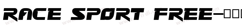 Race Sport Free字体转换